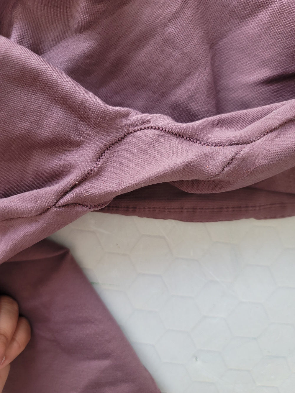 BLANQI Large 2-Pk Athletic Maternity Leggings Olive Green (Cropped) Mauve (7/8) - Picture 9 of 10